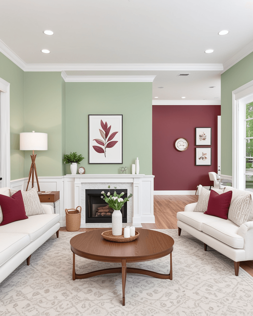 Bold Living Room Interior paint color combination — Cordial