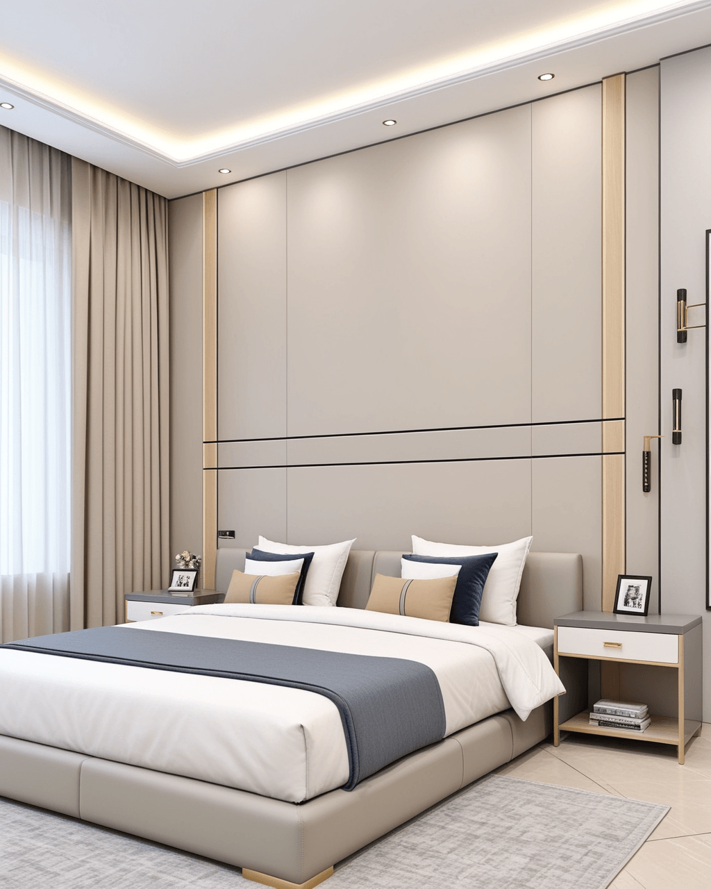 Warm Bedroom Interior paint color combination — Utterly Beige
