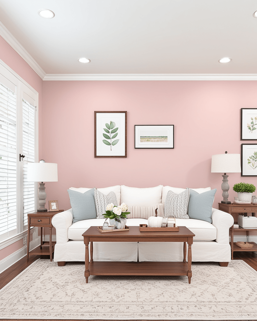 Pastel Living Room Interior paint color combination — Alyssum