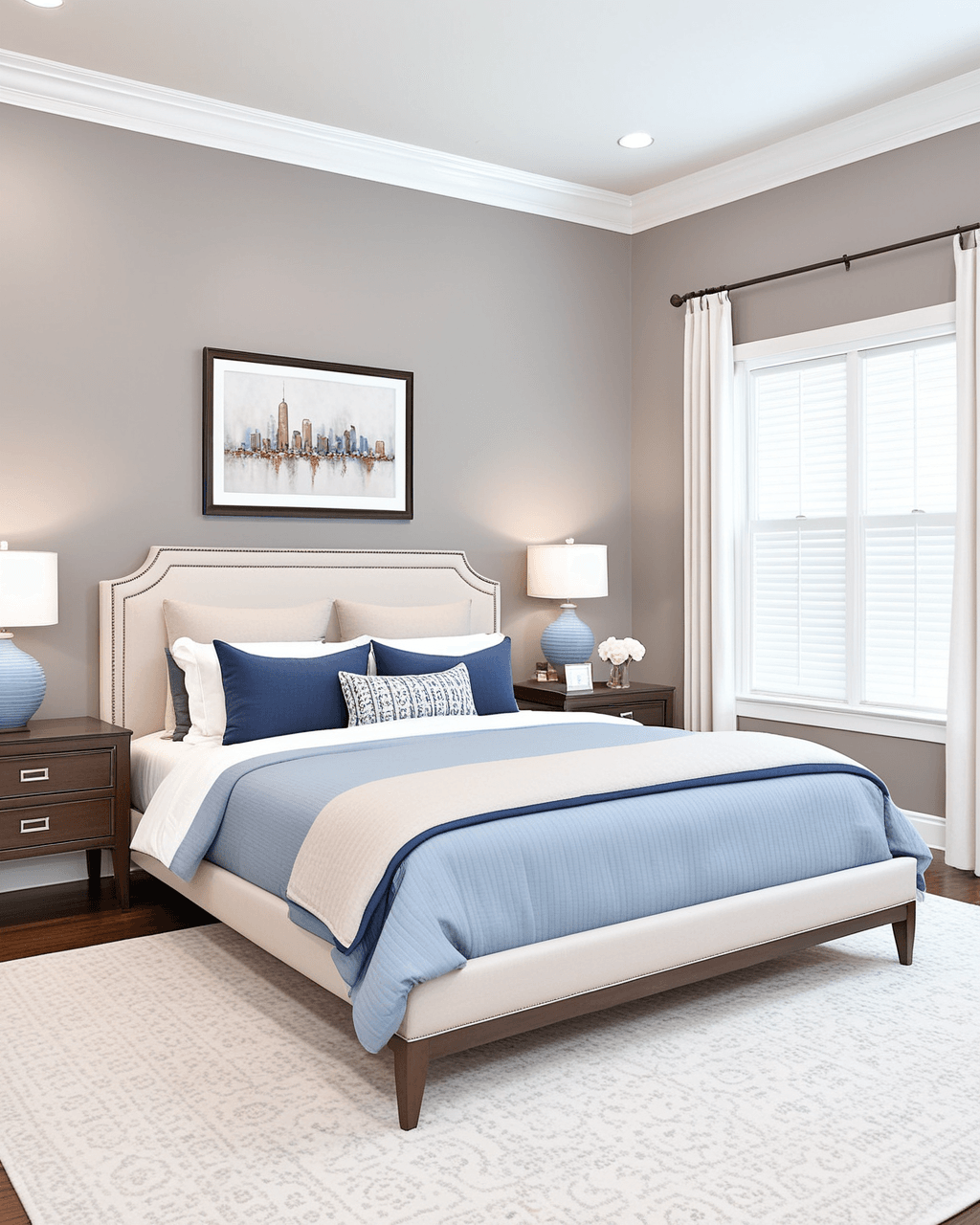 Minimal Bedroom Interior paint color combination — Argos