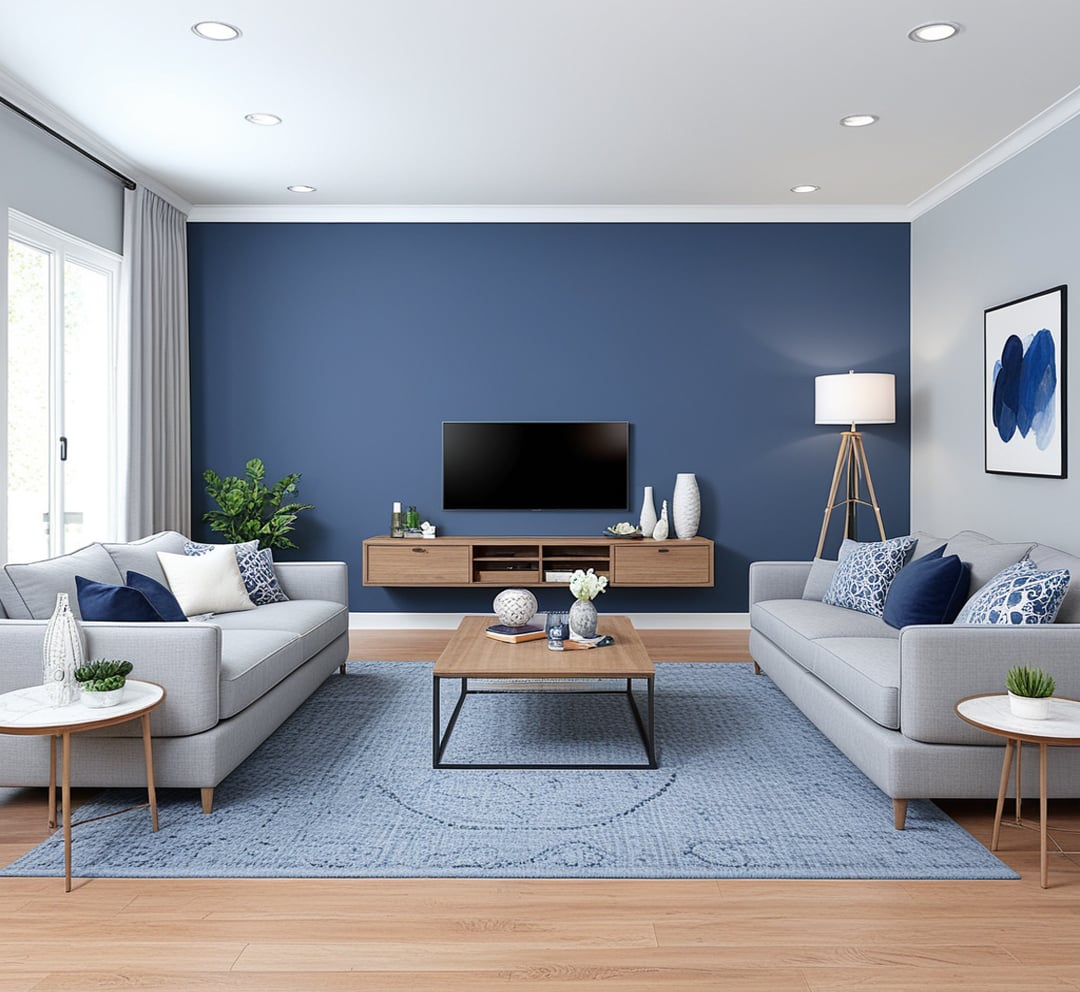 Cool Living Room Interior paint color combination — Daydream
