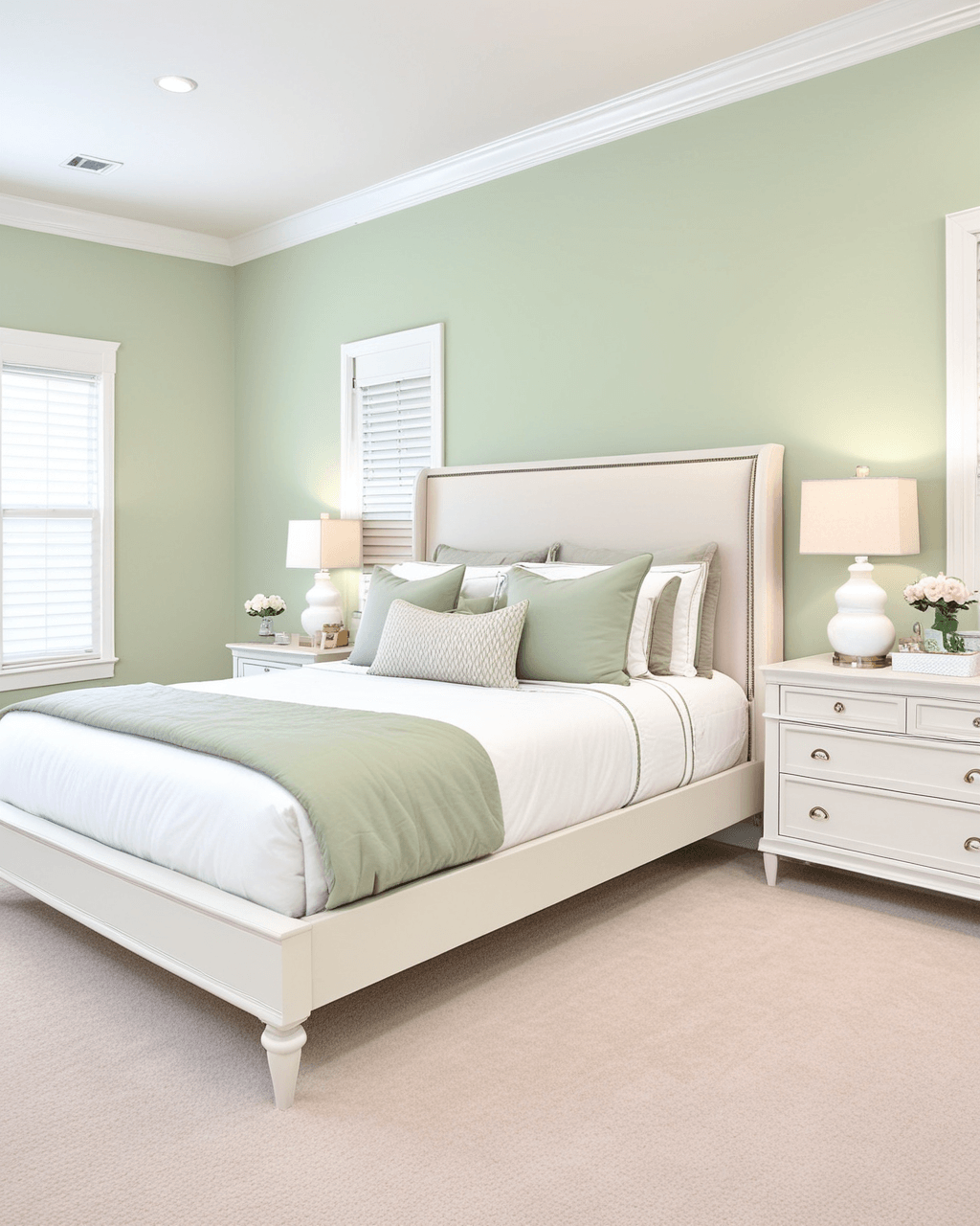 Pastel Bedroom Interior paint color combination — Acanthus