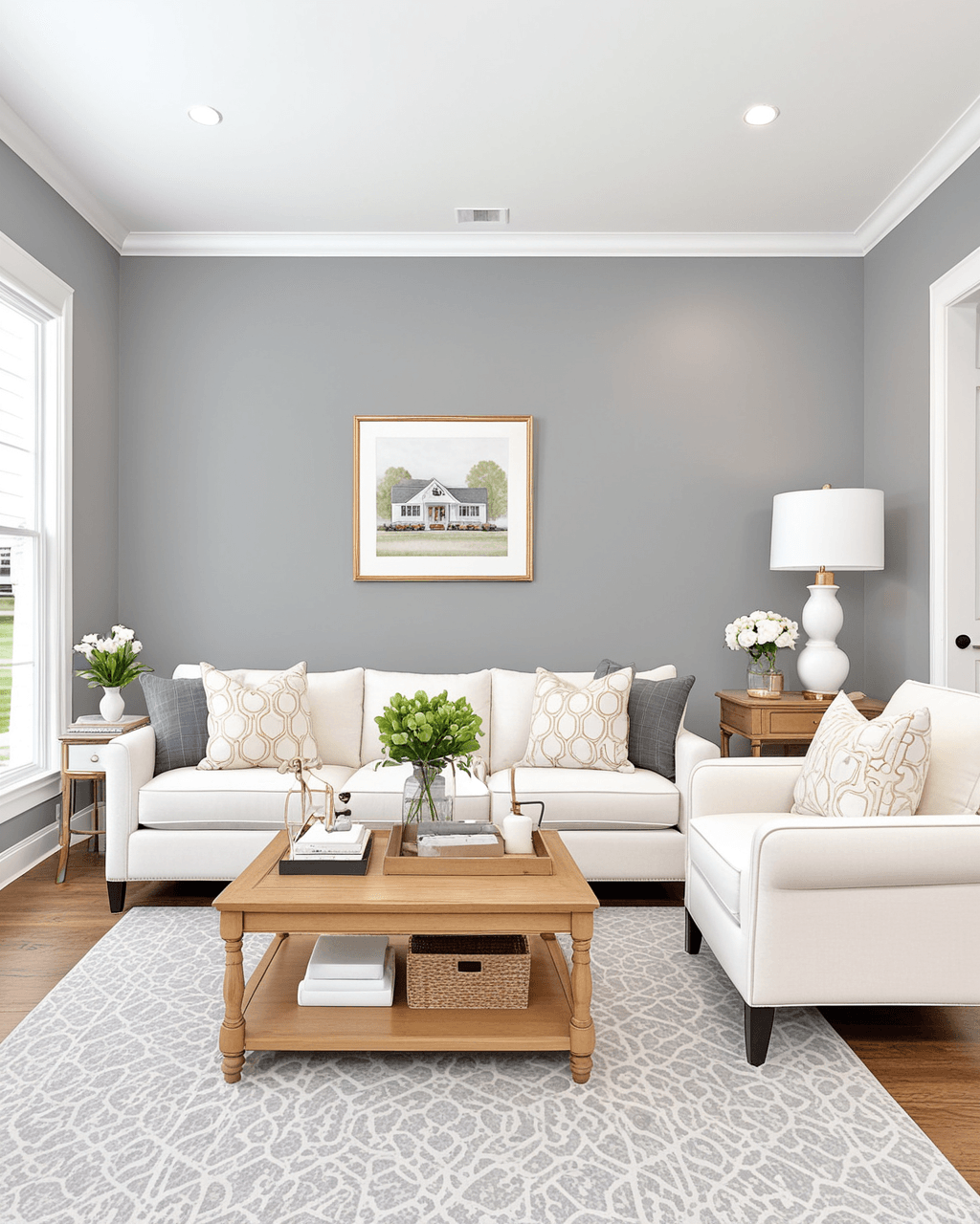 Minimal Living Room Interior paint color combination — Online