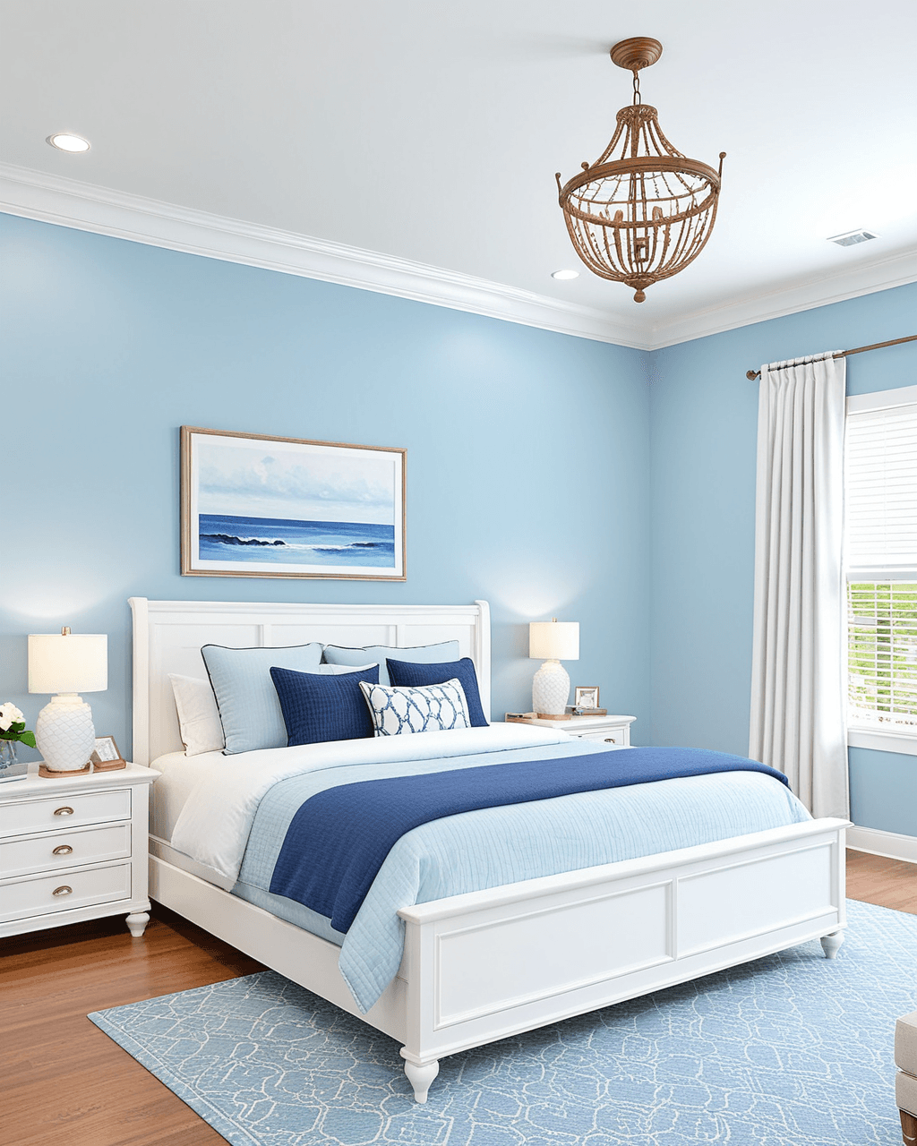 Pastel Bedroom Interior paint color combination — Something Blue