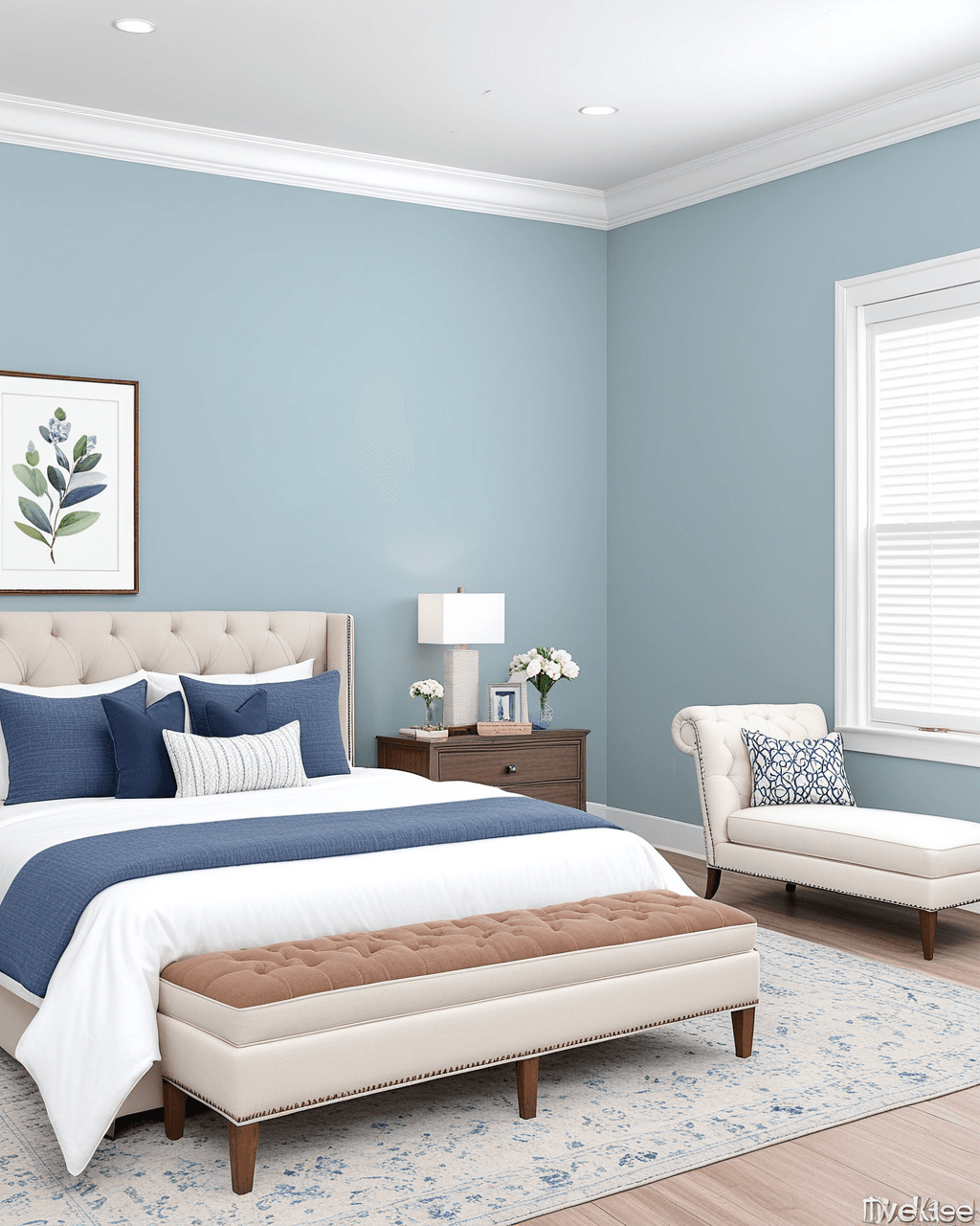 Pastel Bedroom Interior paint color combination — Sleepy Hollow