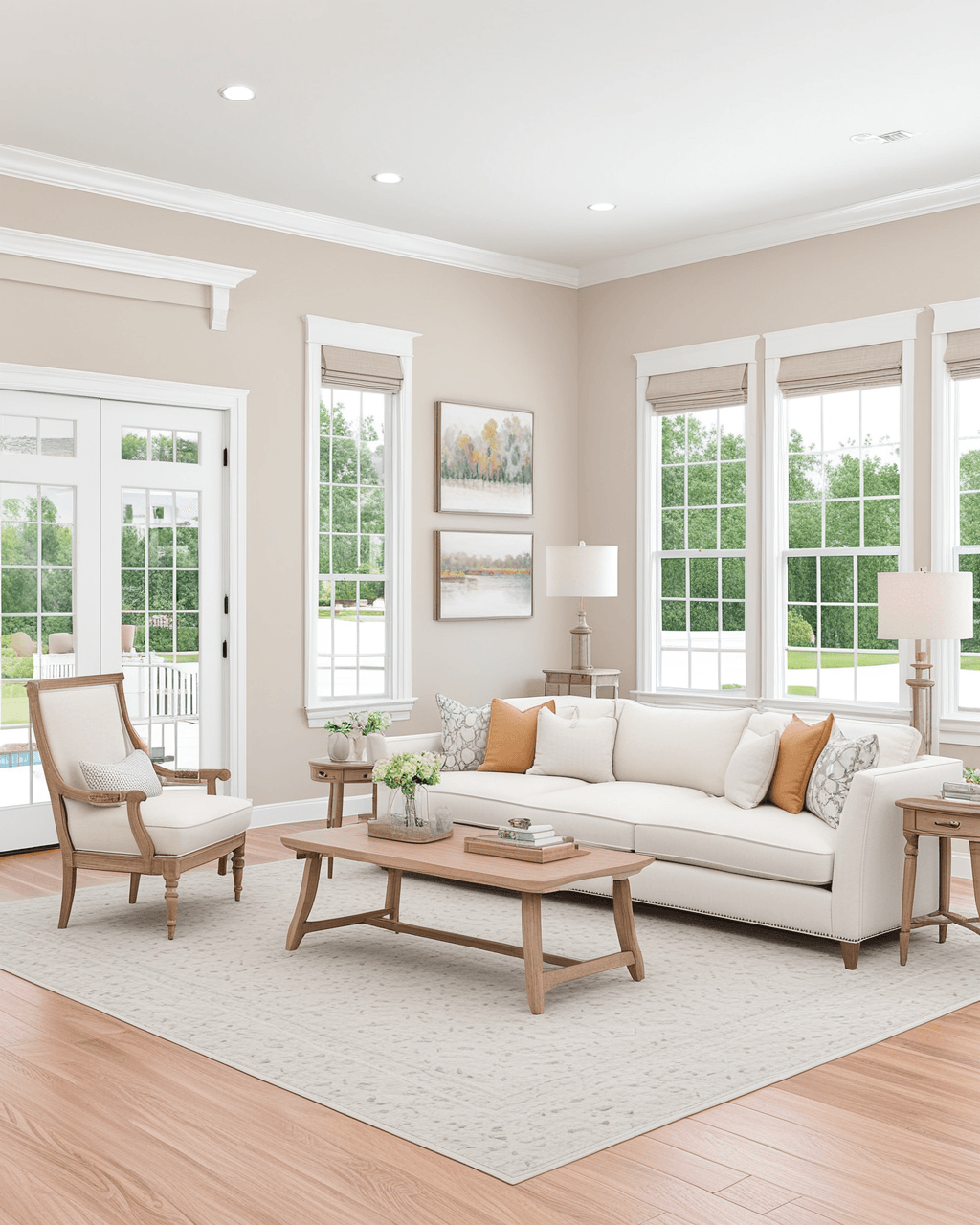Pastel Living Room Interior paint color combination — Reticence