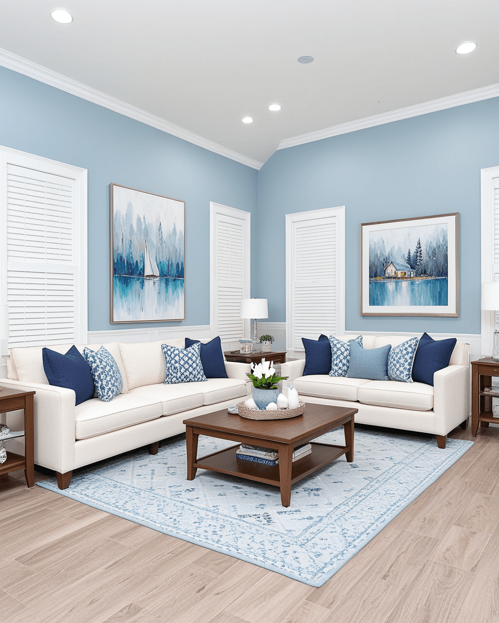 Pastel Living Room Interior paint color combination — Sleepy Hollow