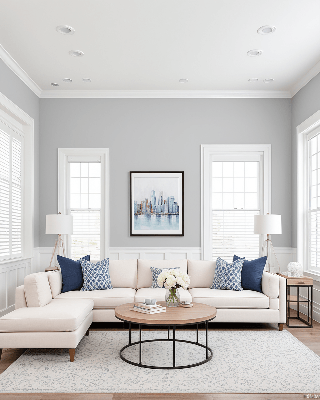 Minimal Living Room Interior paint color combination — Tinsmith